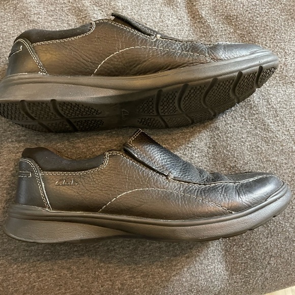Clarks Collection Soft Cushion with Ortholite black men’s shoes Sz 10M like new! - Picture 2 of 9